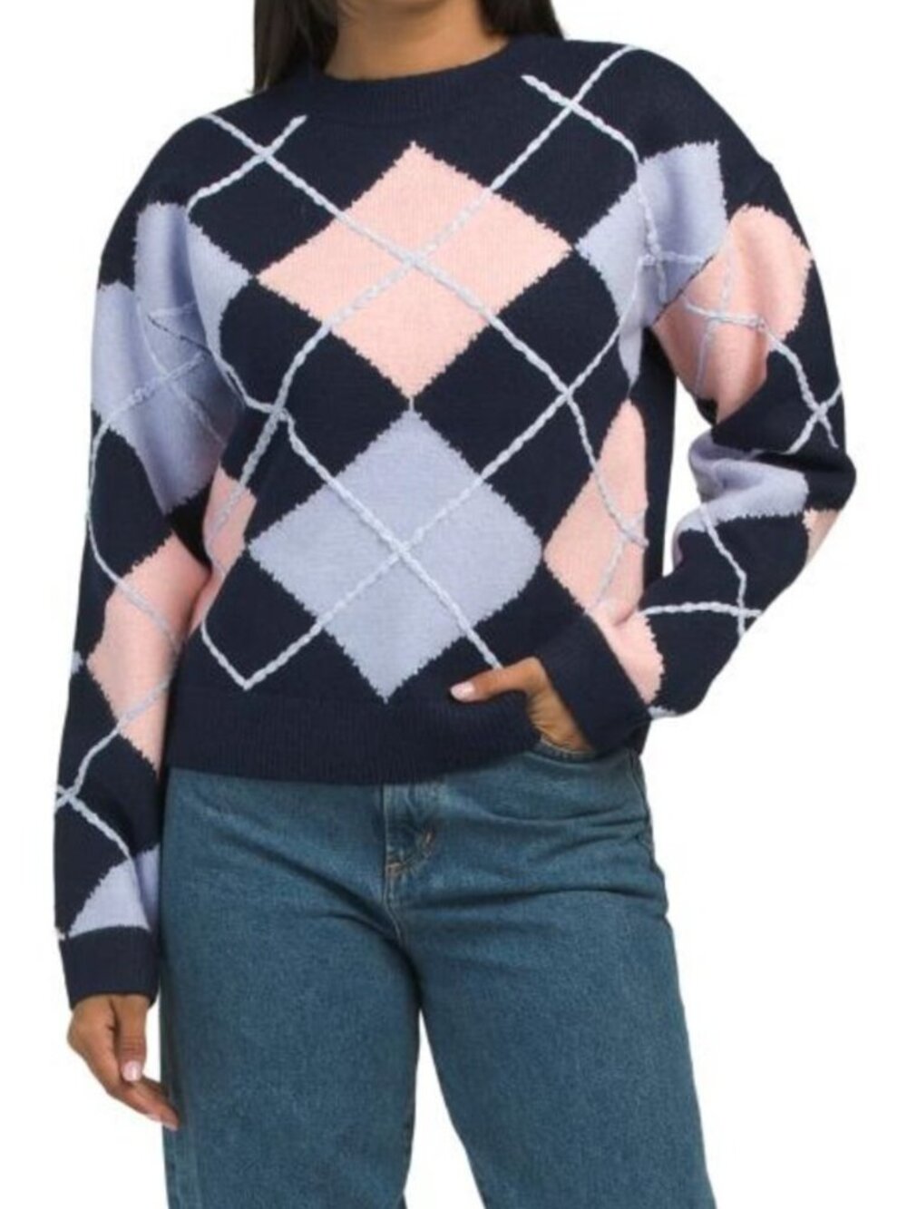 ENGLISH FACTORY Argyle Sweater
